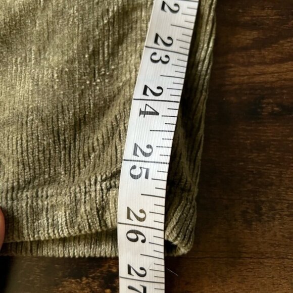 Anthropologie The Wanderer Relaxed-Leg Corduroy Pants by Pilcro Size 32 Green - Picture 14 of 15